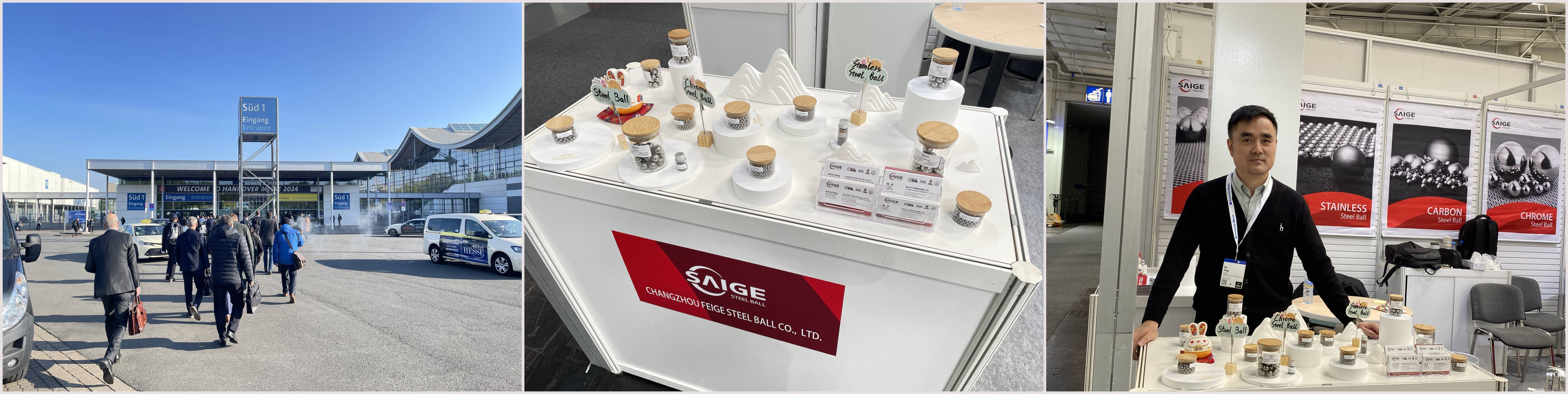 Day One at Hannover Messe 2024 Changzhou Feige Steel Ball Co., Ltd